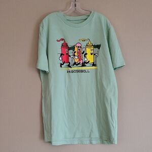 Under Armour mint green tee shirt
